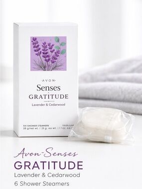Avon Senses Lavender Cedarwood Shower Steamers 6 Ct Spa Aromatherapy